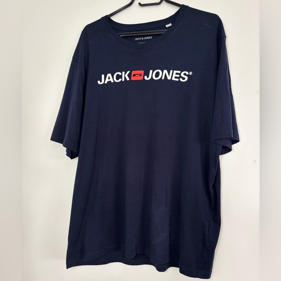 🎉4/30$🎉 Jack & Jones Navy Logo Tee - Men XXL 💙 - Picture 1 of 4
